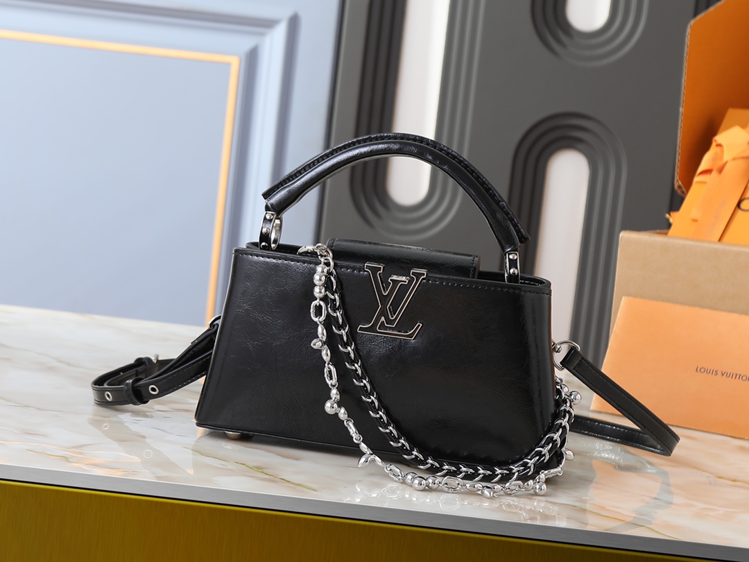 Louis Vuitton LV Classic Handbag Monogram Miroir Embossed Logo Daily Use New Arrival